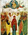 Андрей Рублев. Вознесение из праздничного чина иконостаса Успенского собора во Владимире